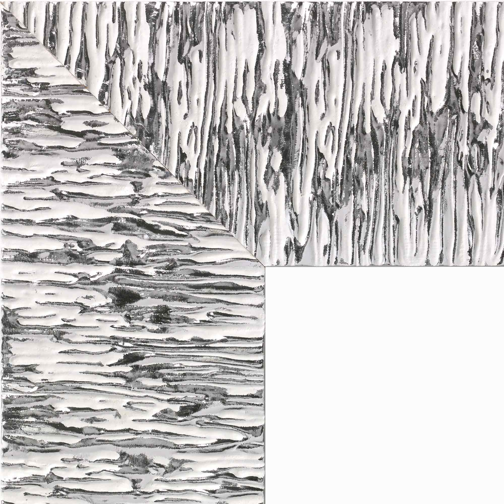 Plissè L Bianco argento rigato - immagine 3