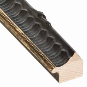 Versiglia Nero lavorato filo oro